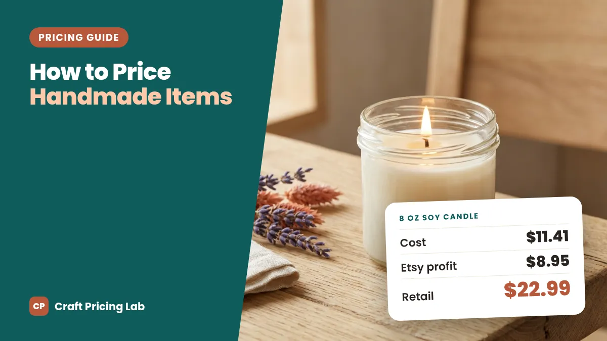 How to Price Handmade Items: A Formula That Pays You and Fits the Market